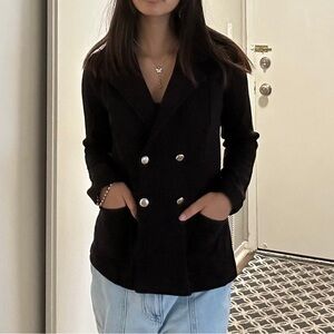 Black Blazer w/ Gold Buttons